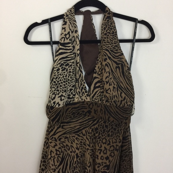 Betsey Johnson Leopard Halter Neck Mini Dress - Picture 2 of 8